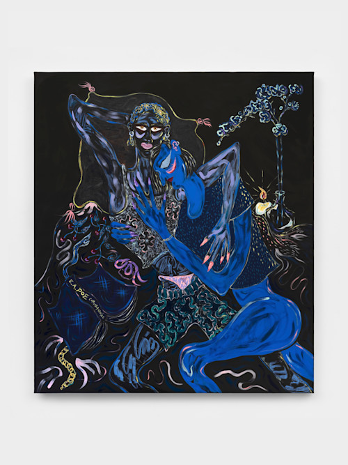 Constance Tenvik, Cherises, Cerises (individual and whole, yet interconnected), 2021. Flashe, acrylic, oil pastel on linen, 150 x 130 cm (59 x 51 in)