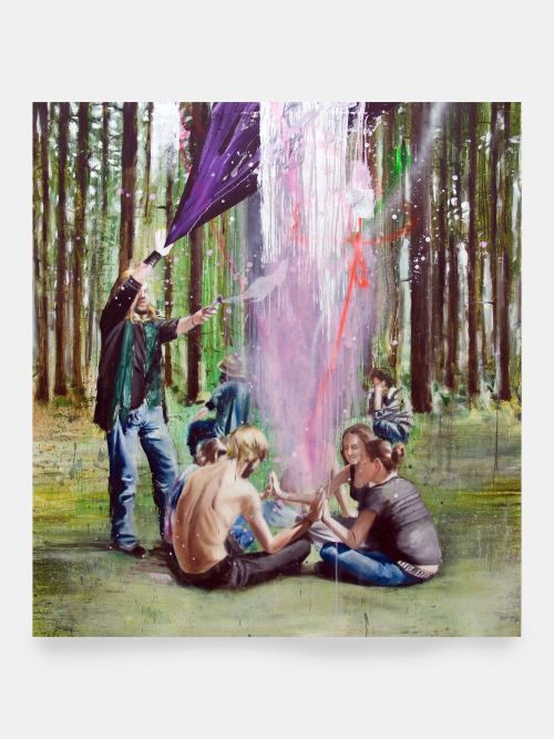Till Gerhard, Children of the Son, 2007. Oil on canvas, 79 x 71 in, 200 x 180 cm