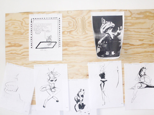 Faxination, Curated by Bill Saylor. Erik Parker, Unknown, Claire Keller