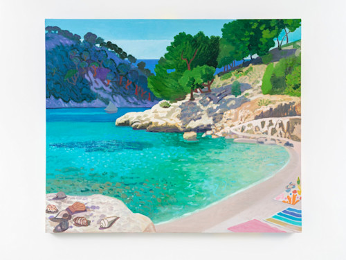 Daniel Heidkamp, Port Pin, 2021. Oil on linen, 60 x 72 in (152 x 183 cm)