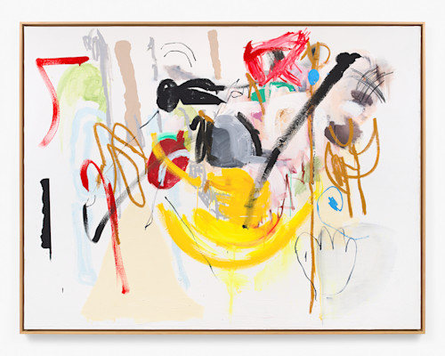 Ammon Rost, Mother's Eye 2, 2021. Oil, acrylic on canvas, 64 x 84 in (163 x 213 cm)