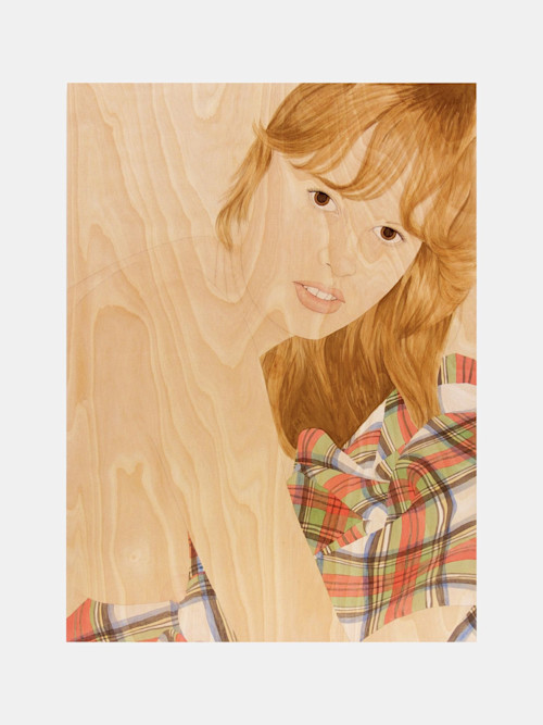 Suzannah Sinclair, Your Silent Face, 2007. Watercolor and pencil on birch panel