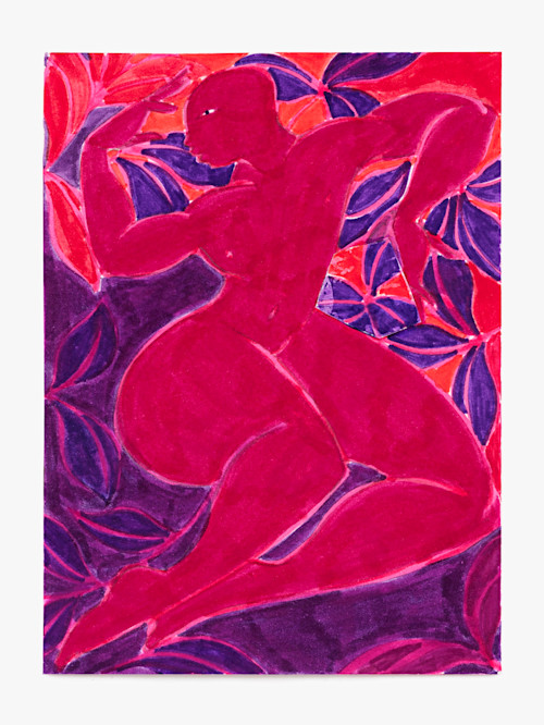 Tunji Adeniyi-Jones, Untitled, 2018. Ink pen on paper, 7 x 5 in (18 x 13 cm)