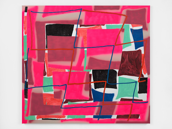 Acrylic and oil on canvas, 61 x 66 in, 155 x 168 cm