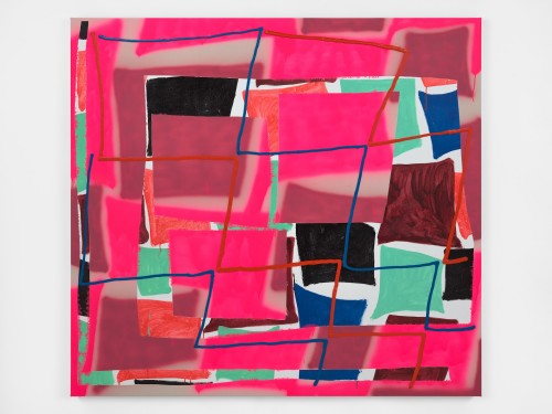 Trudy Benson, Z Grid, 2020. Acrylic and oil on canvas, 61 x 66 in, 155 x 168 cm