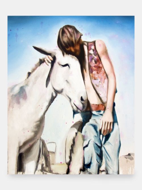 Till Gerhard, Donkey Boy, 2007. Oil on canvas, 39 x 32 in, 100 x 80 cm