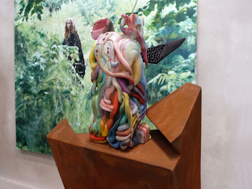 Jorn Stahlschmidt, Elder st. 80’s 3, 2010. Basswood, ebony, red ivory, oil, plywood, palmwood, rust L 50 x W 50 x H 120 cm