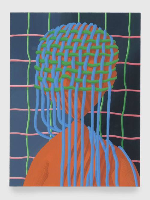 Sascha Braunig, Pucker, 2013. Acryla-gouache on paper, framed with museum glass, 14 x 10 in, 36 x 25 cm