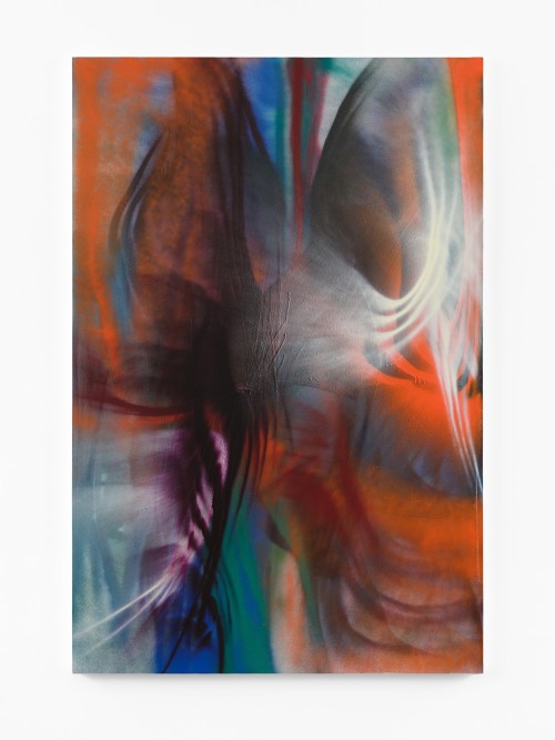 Andrea Marie Breiling, Interlude 1, 2024. Spray paint on canvas, 77 x 51 in (196 x 130 cm)