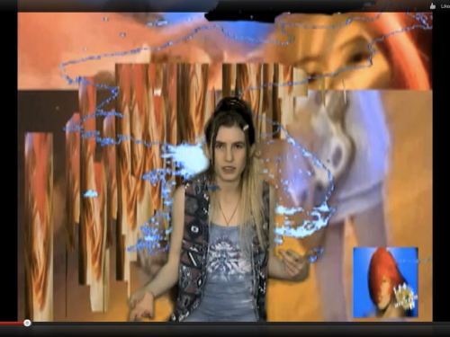 Jamie Krasner, Water Signs-RUM, 2011. Video 30 min and digital print on silk, 30 x 50 in, 76 x 127 cm