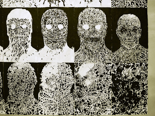 Mat Brinkman, Heads 4 (Heads 48 II). detail