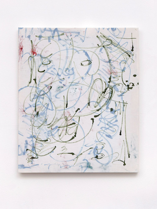 Sofia Leiby, Verve, 2015. Acrylic ink and marker on cotton linen, 22 x 18 in, 56 x 46 cm