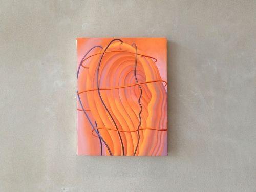 Sascha Braunig, Veined, Cuffed, Brained 2, 2013. Oil on canvas over panel, 14 x 11 in, 36 x 28 cm