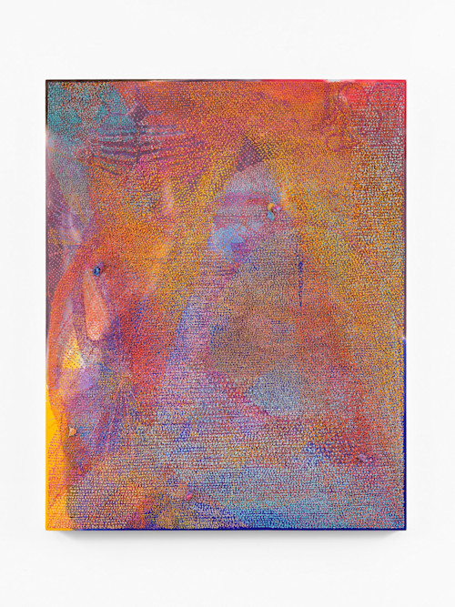 Jean Nagai, Los Energy, 2024. Acrylic, pumice on canvas, 60 x 48 in (152 x 122 cm)