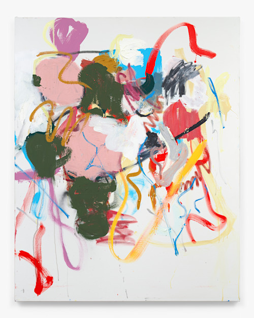 Ammon Rost, Communicatee, 2021. Oil, acrylic on canvas, 63 x 50 in (160 x 127 cm)