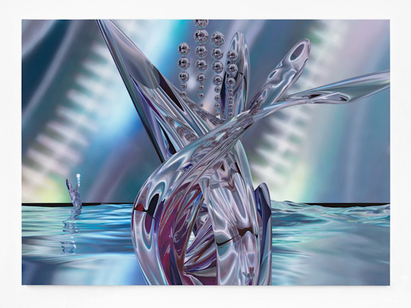Oil and ink on canvas, 52 x 72 in (132 x 183 cm)