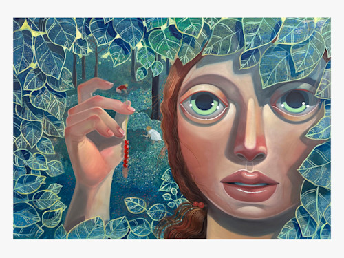 Tania Marmolejo, Wild Raspberry Pickers, 2023. Oil on linen, 50 x 72 in (127 x 183 cm)